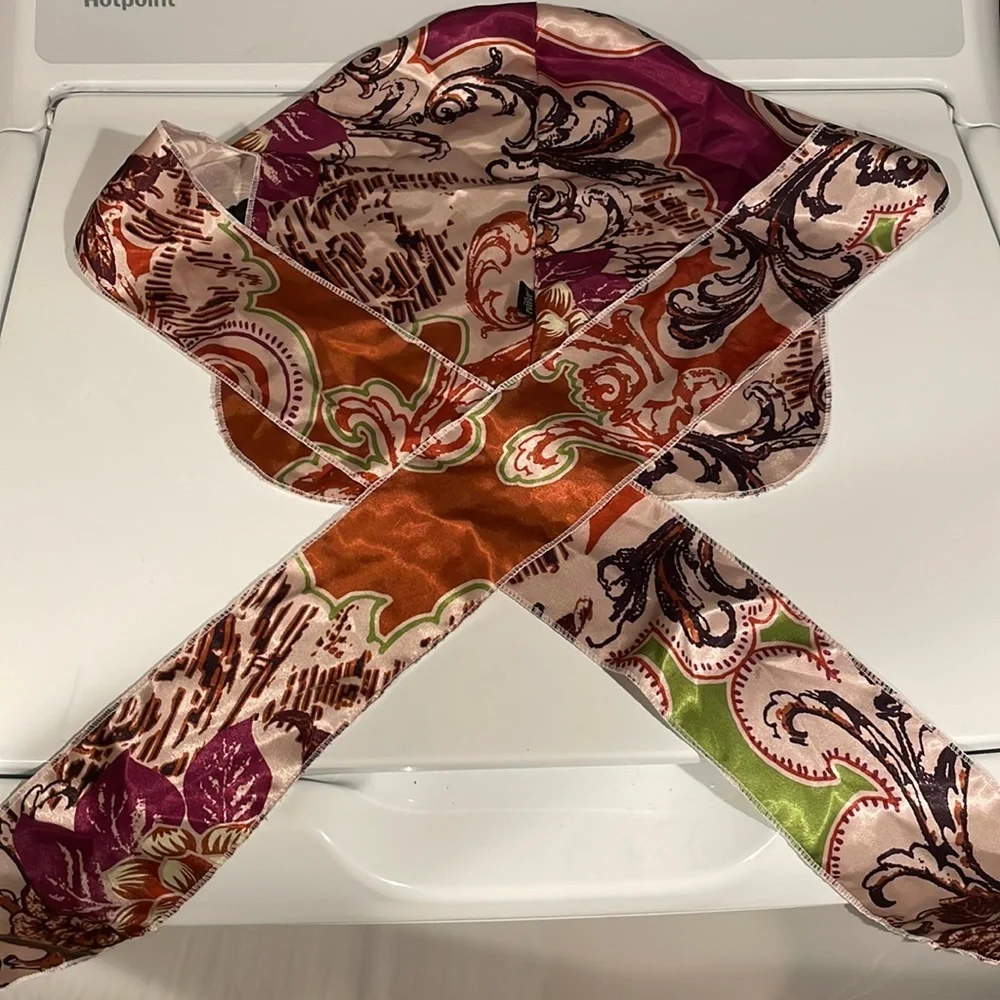 Beautiful Patterned Design Satin Bonnet - Evolve
